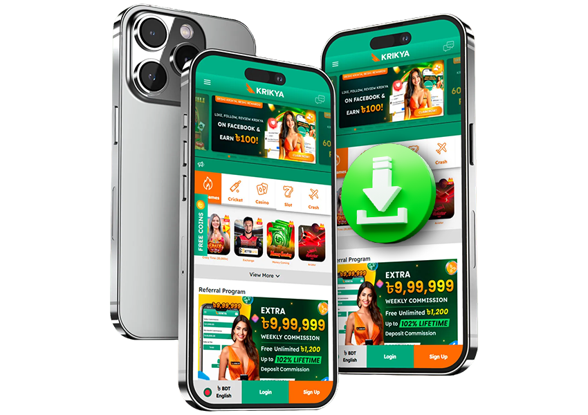 Download Krikya Casino App on Android and iOS for Bangladesh 